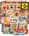 Ortsschild 80 - DDR Adventskalender 2025 mit Kultartikeln von Zetti, Dr. Quendt, Komet & Pfeffi – 24 nostalgische Überraschungen für Ostalgie-Fans