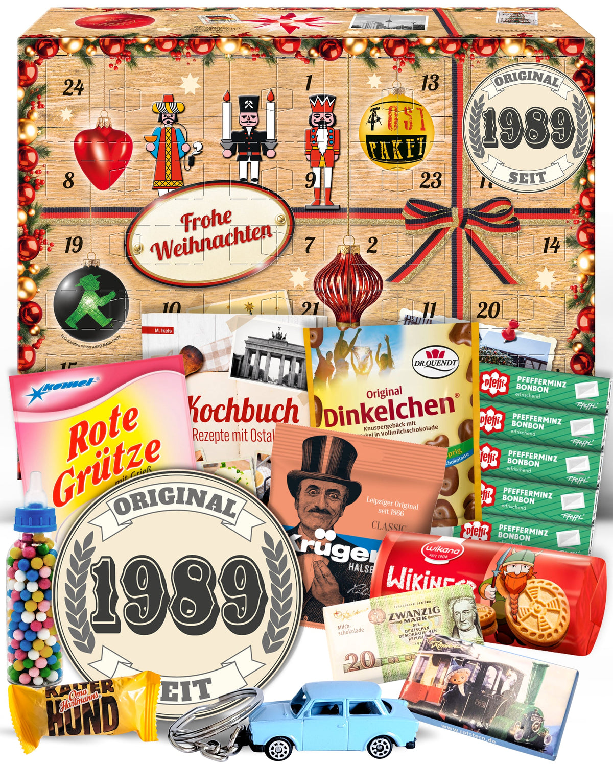 Original seit 1989 - Adventskalender DDR 2025 mit Kultartikeln von Zetti, Dr. Quendt, Komet & Pfeffi – 24 nostalgische Überraschungen für Ostalgie-Fans