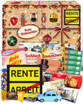 Rente - Ostalgie Adventskalender 2026 – 24 Kultprodukte mit Marken wie Viba, Halloren, Zetti, Komet & Pfeffi