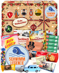 Schwimm Megende - Ostalgie Adventskalender 2026 – 24 Erinnerungen & Kultprodukte mit Marken wie Viba, Halloren, Zetti, Komet & Pfeffi