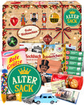 Alter Sack - Ostalgie Adventskalender 2026 – 24 Erinnerungen & Kultprodukte mit Marken wie Viba, Halloren, Zetti, Komet & Pfeffi