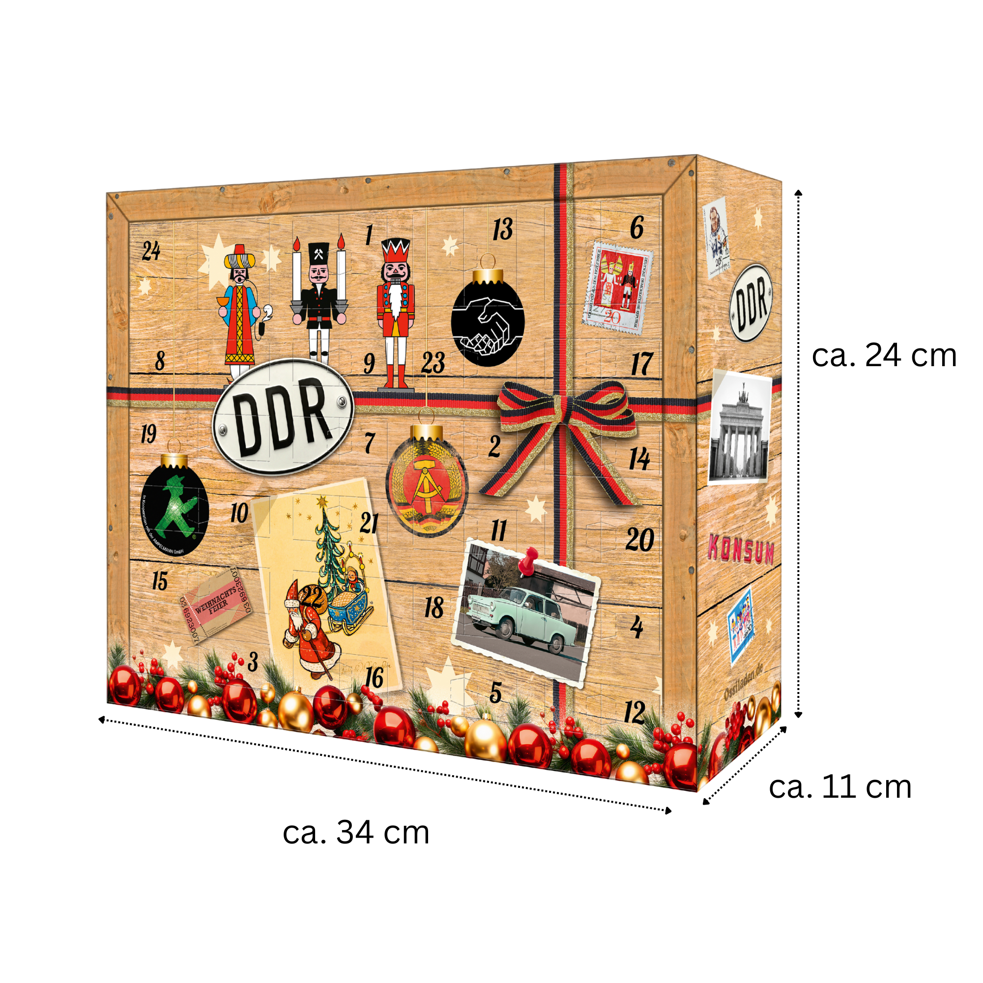 16. Geburtstag - Ostalgie Adventskalender 2026 – 24 Kultprodukte mit Marken wie Viba, Halloren, Zetti, Komet & Pfeffi