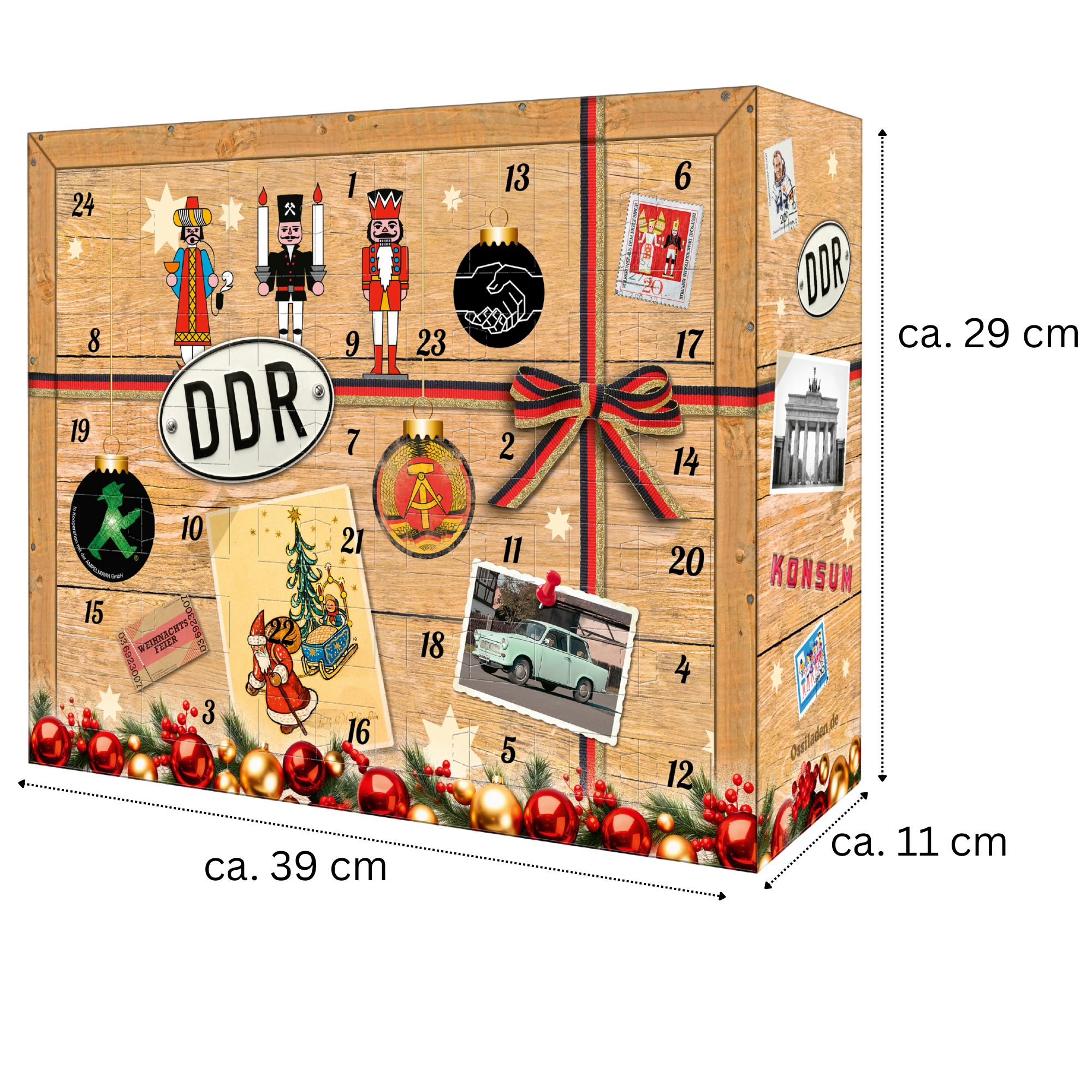 Für Oma & Opa - DDR Adventskalender 2025 mit Kultartikeln von Zetti, Dr. Quendt, Komet & Pfeffi – 24 nostalgische Überraschungen für Ostalgie-Fans