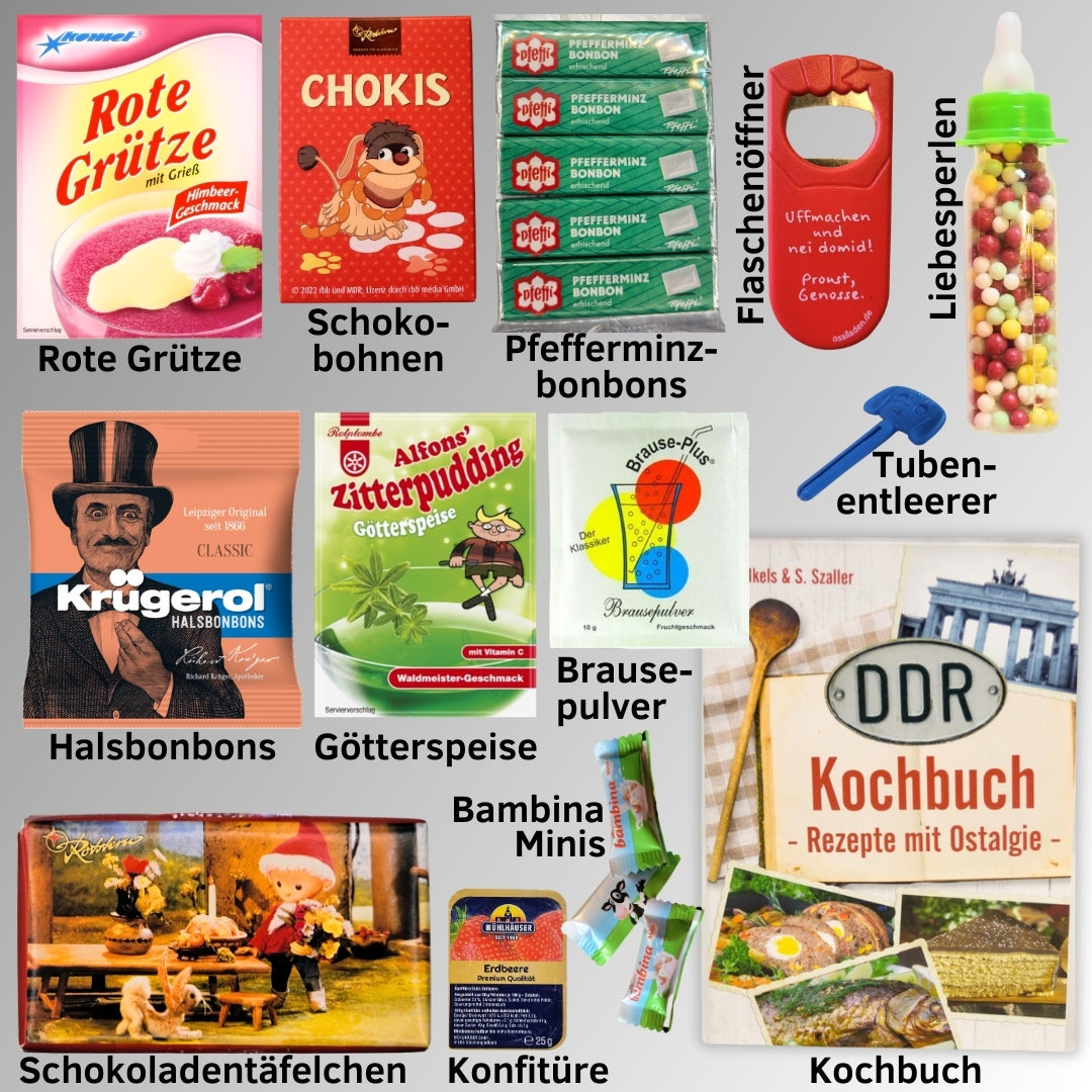Adventskalender 2025 - Marken wie Zetti, Ampelmann, Komet, Pfeffi – 24 originelle DDR-Geschenke für echte Ostalgie-Fans