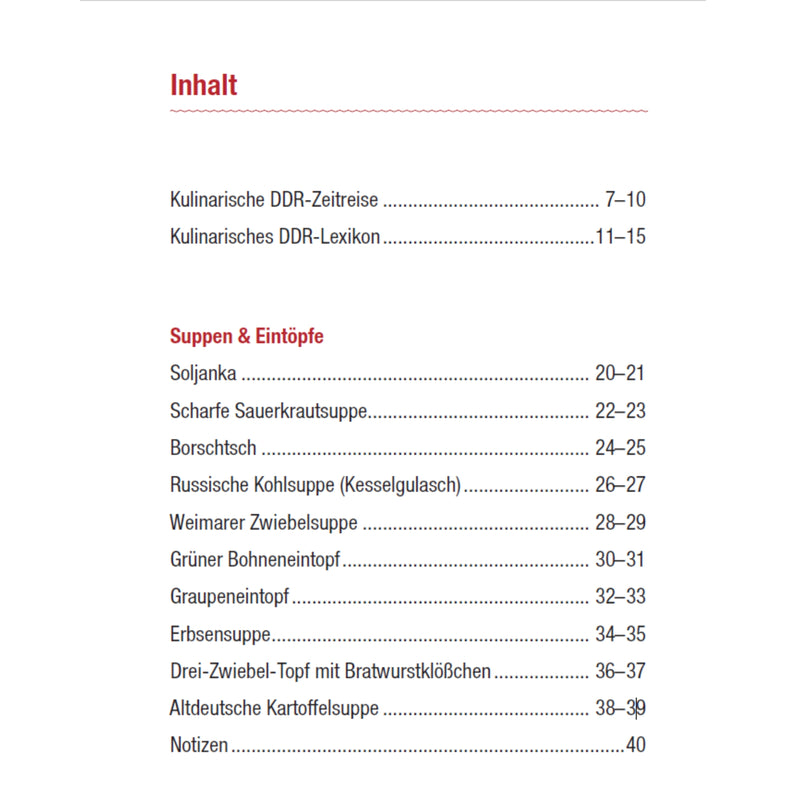 Inhaltsverzeichnis Seite 1
