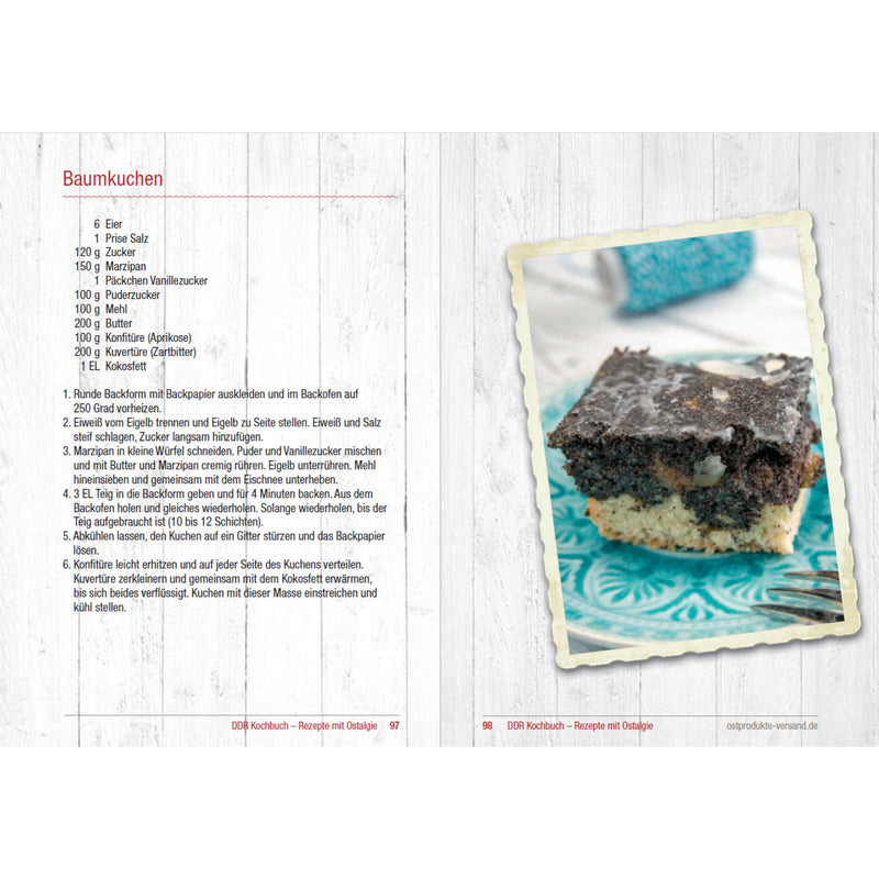 Kochbuch - Rezeptbeispiel Baumkuchen mit Foto 