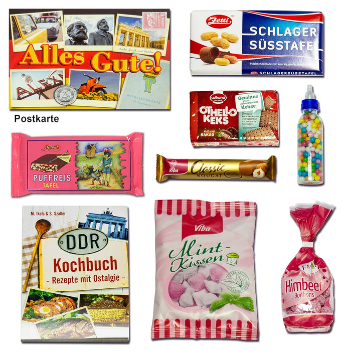 Geschenkbox "DDR Süßigkeiten Box" Beste Mutti der Welt mit Herzpralinen