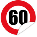 Aufkleber-Zahl-60-Motiv-Verkehrsschild