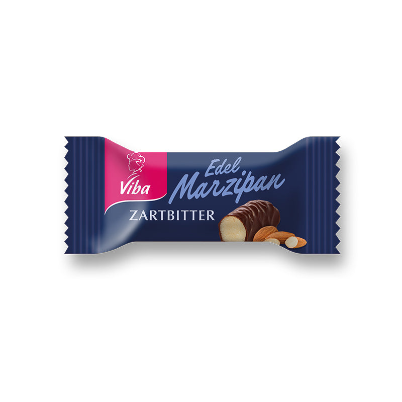 Viba Edel Marzipan Zartbitter 10x Minis 125g – Edelmarzipan umhüllt von feinherber Schokolade