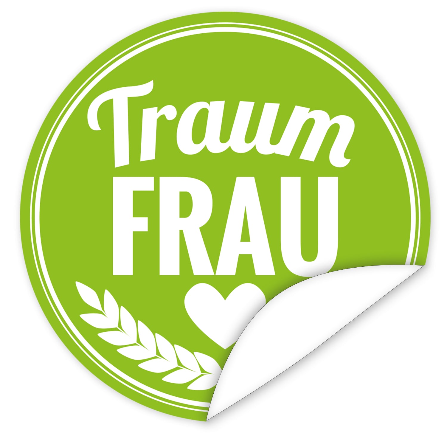 Aufkleber-Traumfrau