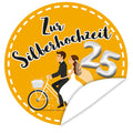Aufkleber-Zur-Silberhochzeit