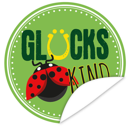 Aufkleber-Glueckskind