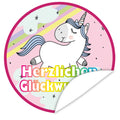 Aufkleber-Herzlichen-Glueckwunsch-Einhorn