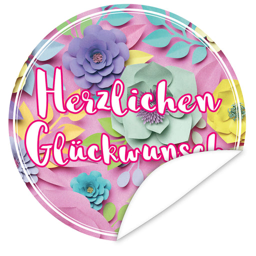 Aufkleber-Herzlichen-Glueckwunsch-Blumen