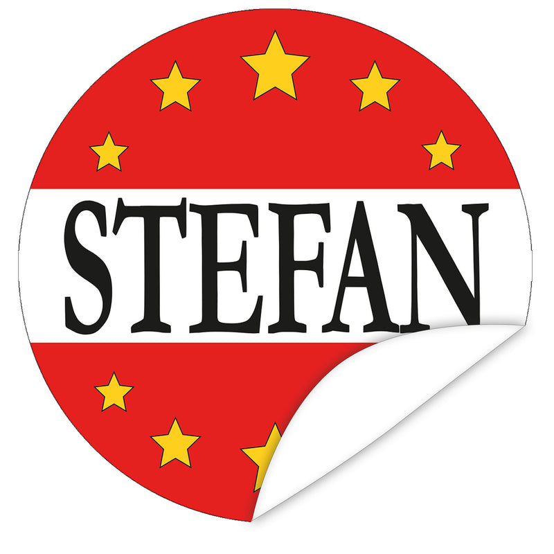 Aufkleber-Name-Stefan