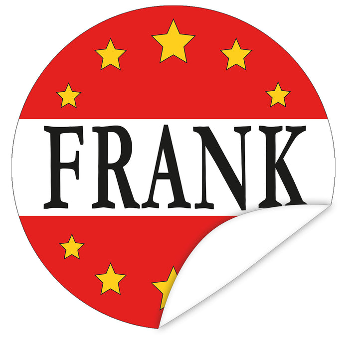 Aufkleber-Name-Frank