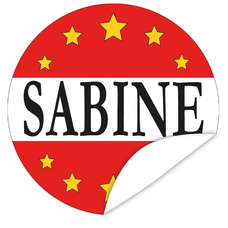 Aufkleber-Name-Sabine