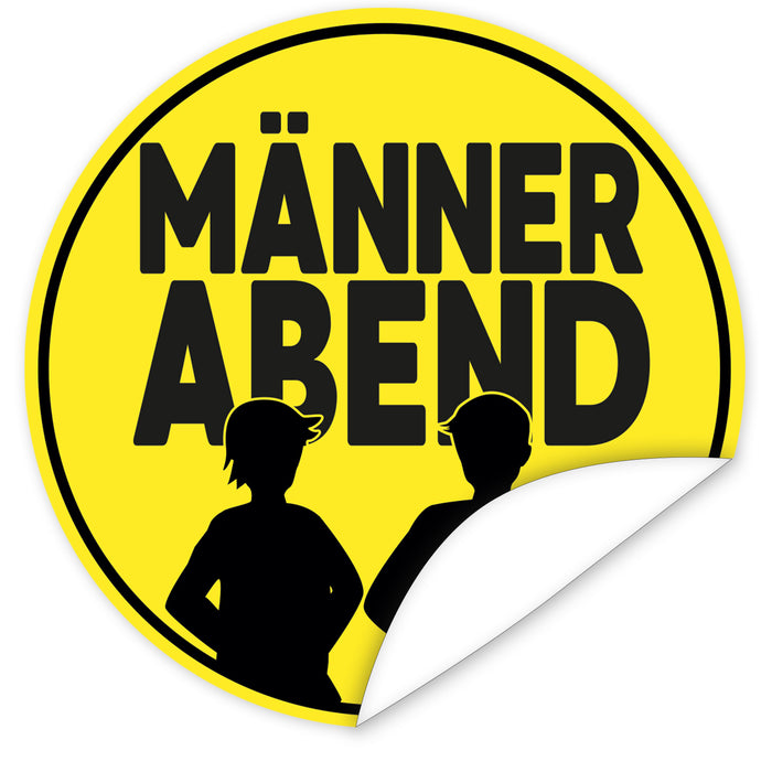 Aufkleber-Maennerabend