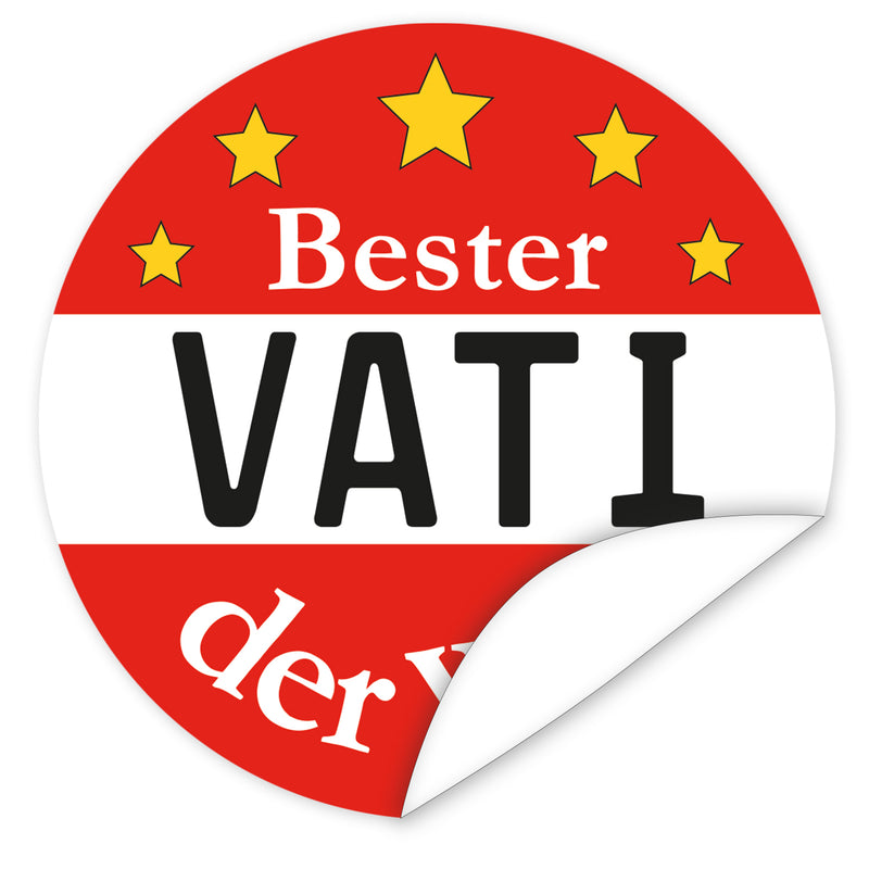 Aufkleber-Vati-Schild