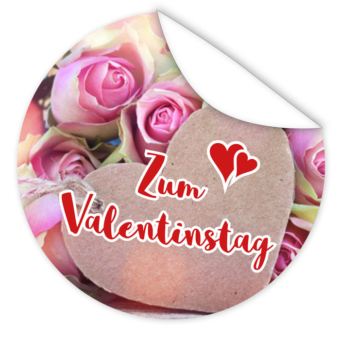 Aufkleber-Zum-Valentinstag-Rosen-Bild