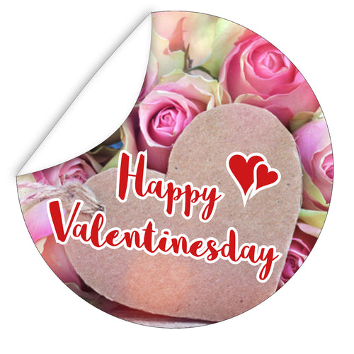 Aufkleber-Happy-Valentinesday-Rosen-Bild