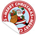 Aufkleber-Frohe-Weihnachten-Weihnachtsmann-rot-mit-Weihnachtsmann
