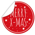 Aufkleber-Frohe-Weihnachten-Sterne-rot-weisse-Schrift-Sterne-Xmas