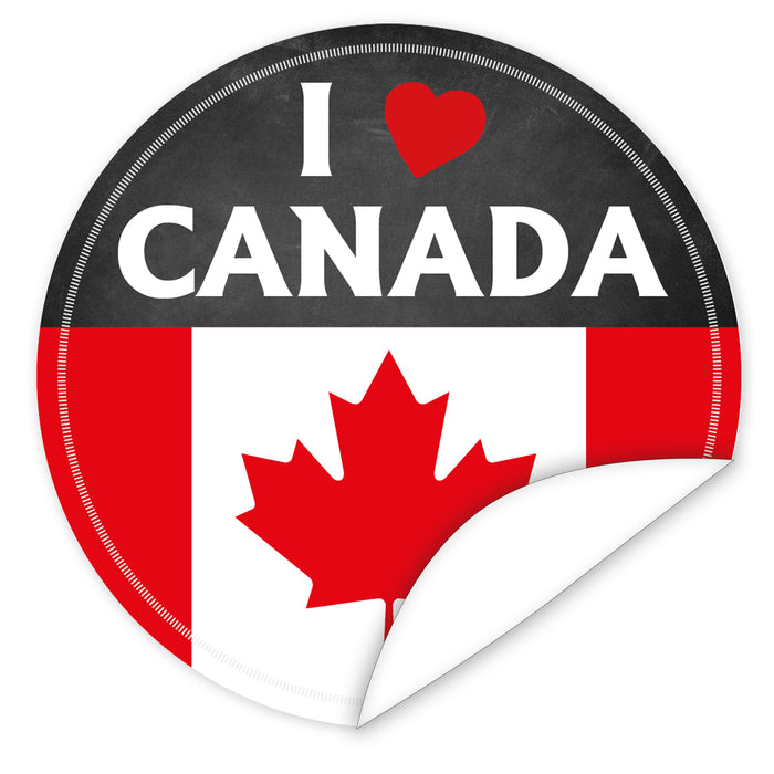 Aufkleber-I-love-Canada