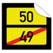 Aufkleber-Ortsschild-eckig-50-Schwarz-gelb-Ortsschildoptik