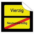 Aufkleber-Ortsschild-eckig-ausgeschrieben-40-Schwarz-gelb-Ortsschildoptik