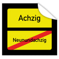 Aufkleber-Ortsschild-eckig-ausgeschrieben-80-Schwarz-gelb-Ortsschildoptik