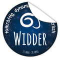 Aufkleber-Sternzeichen-Widder-Sternzeichen-Symbol-Galaxie