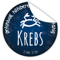 Aufkleber-Sternzeichen-Krebs-Sternzeichen-Symbol-Galaxie