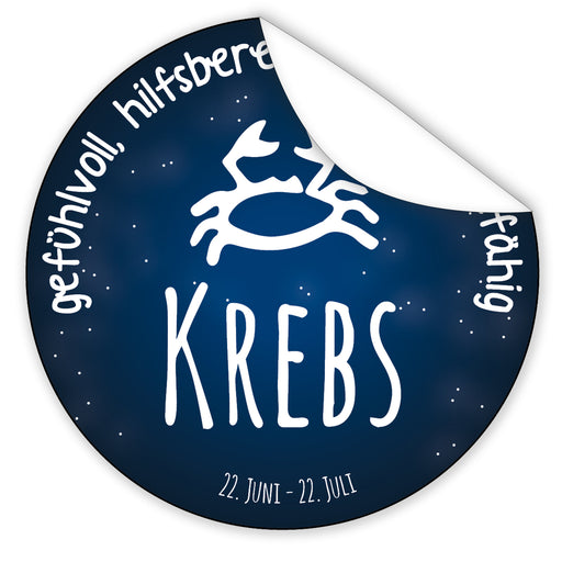 Aufkleber-Sternzeichen-Krebs-Sternzeichen-Symbol-Galaxie