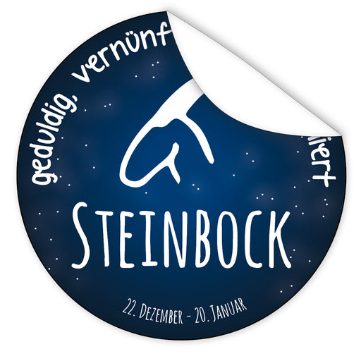 Aufkleber-Sternzeichen-Steinbock-Sternzeichen-Symbol-Galaxie
