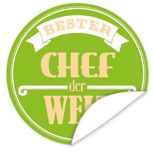 Aufkleber-Bester-Chef