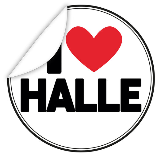 Aufkleber-I-love-Halle