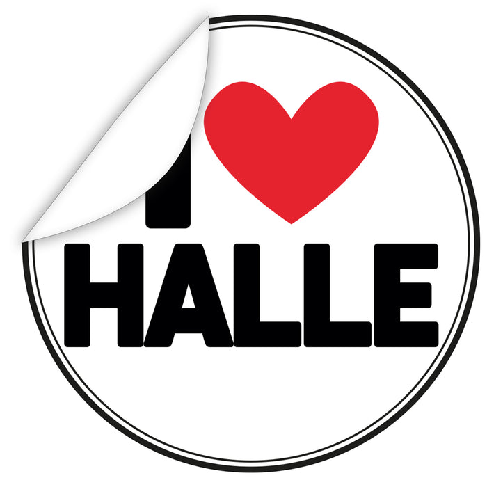 Aufkleber-I-love-Halle
