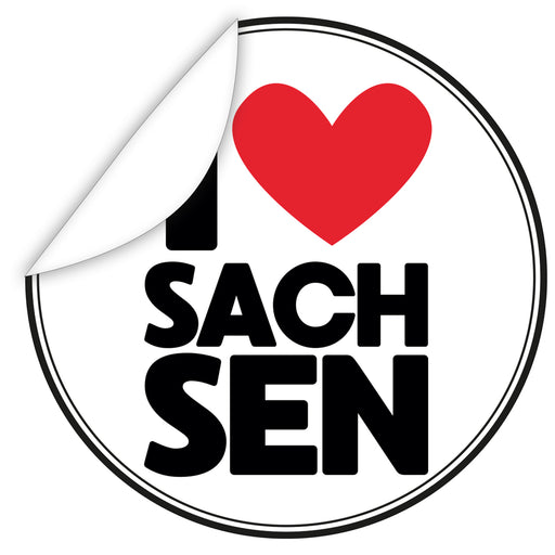 Aufkleber-I-Love-Sachsen