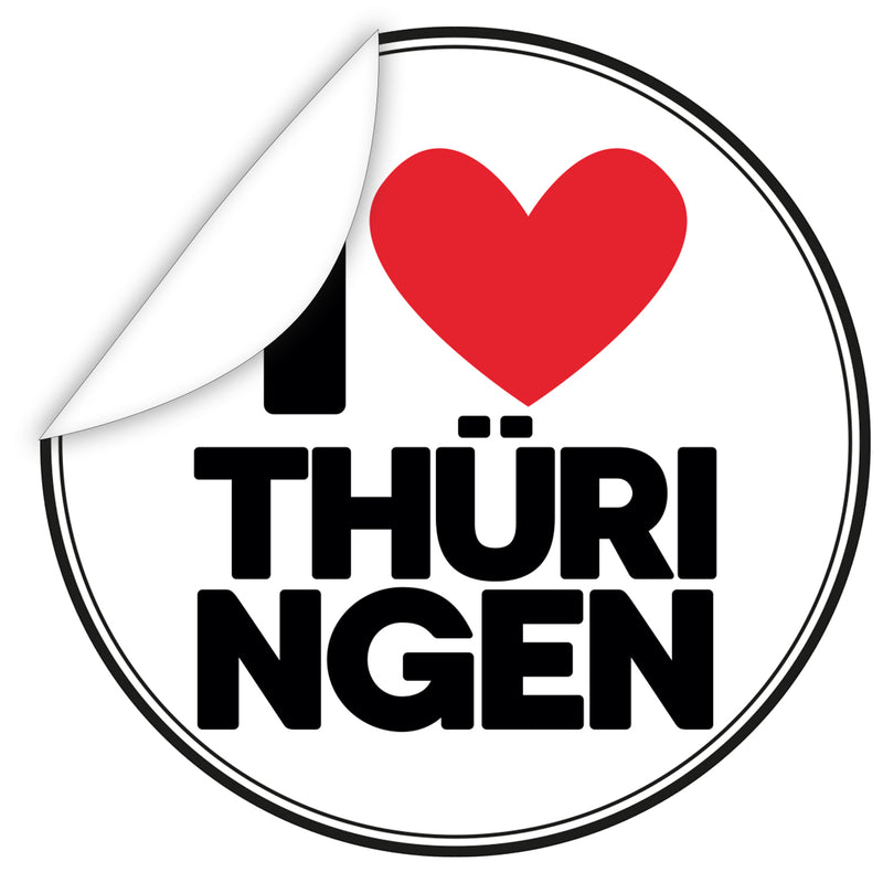 Aufkleber-I-Love-Thueringen