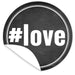 Aufkleber-Love-weisse-Schrift-auf-schwarzem-Tafelboard