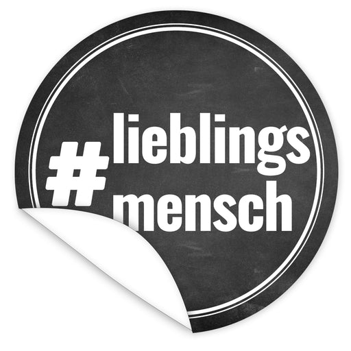 Aufkleber-lieblingsmensch-weisse-Schrift-auf-schwarzem-Tafelboard