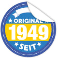 Original-seit-1949-blauer-Aufkleber