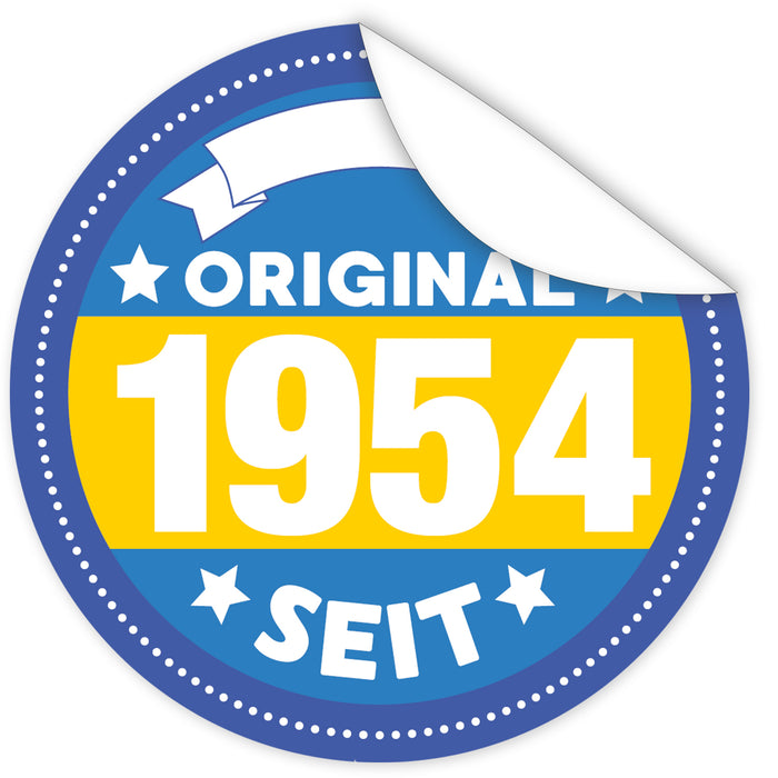 Original-seit-1954-blauer-Aufkleber