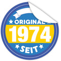 Original-seit-1974-blauer-Aufkleber