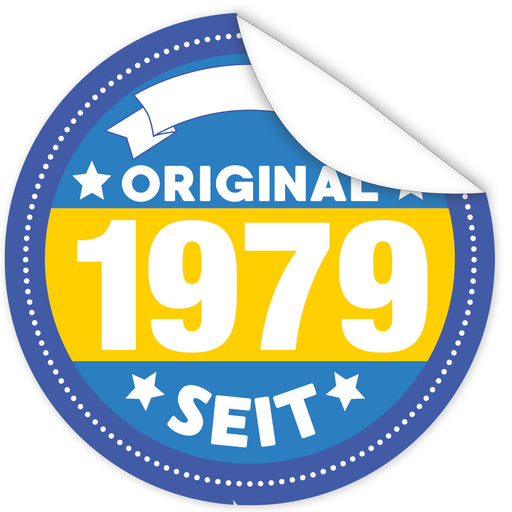 Original-seit-1979-blauer-Aufkleber