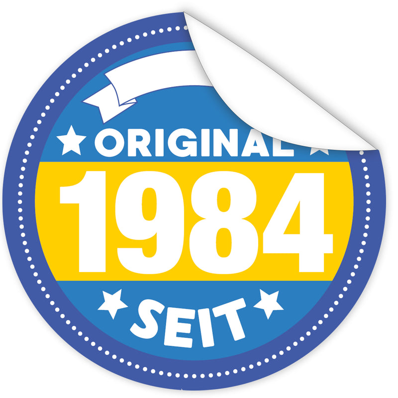 Original-seit-1984-blauer-Aufkleber