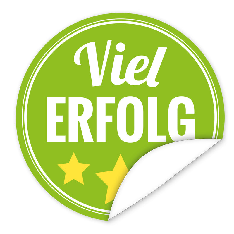 Aufkleber-Viel-Erfolg