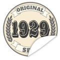 Original-seit-1929-western-blauer-Aufkleber