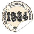 Original-seit-1934-western-blauer-Aufkleber